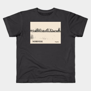 Norfolk - Virginia Kids T-Shirt